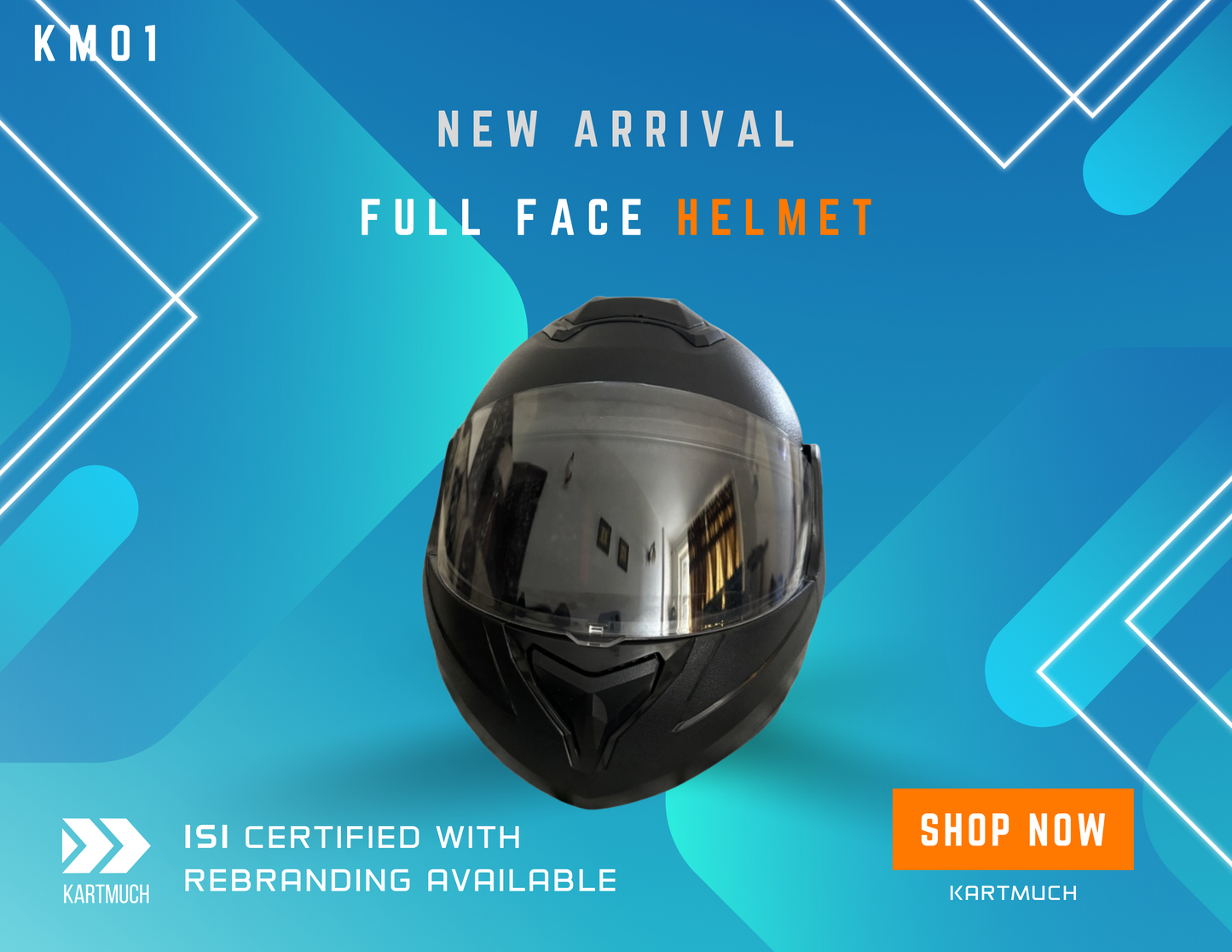 Flip Up Motorbike Helmet | Size: 580 mm | New Year Sale