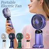 Image of USB Rechargeable Mini Portable Handheld Electric Fan Foldable Neck Hanging Outdoor Fan Adjustable 5 Speed Powerful Air Cooler