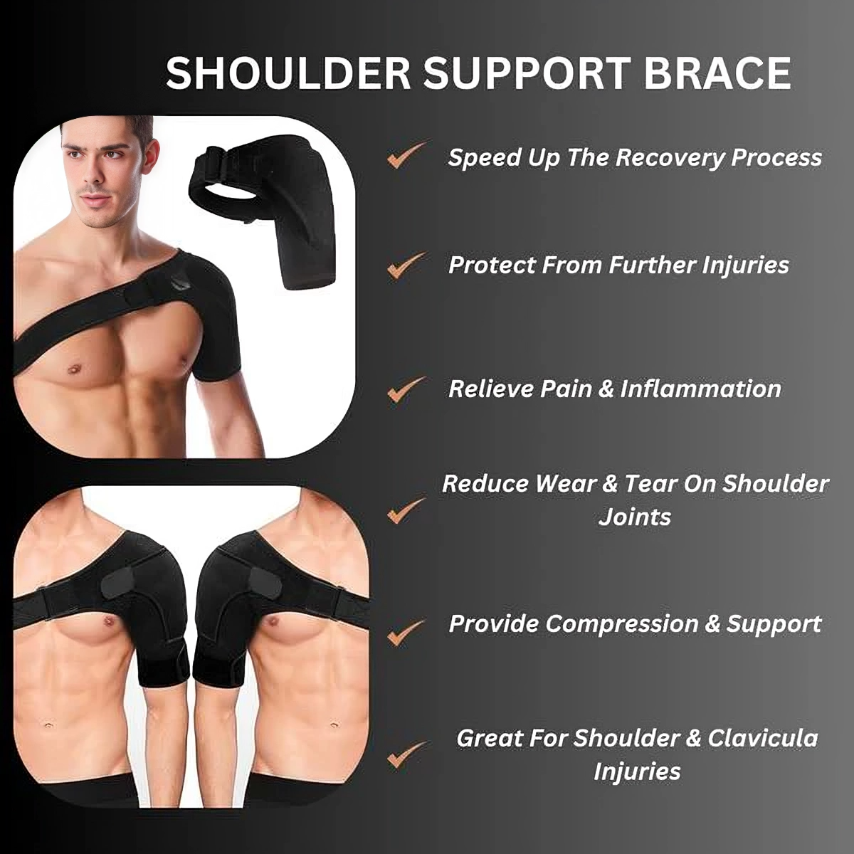 The Ultimate™ Orthopedic Shoulder Brace for Immediate Pain Relief